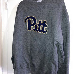 Chamption University of Pittsburgh Sweater - Large/Gray-Gold